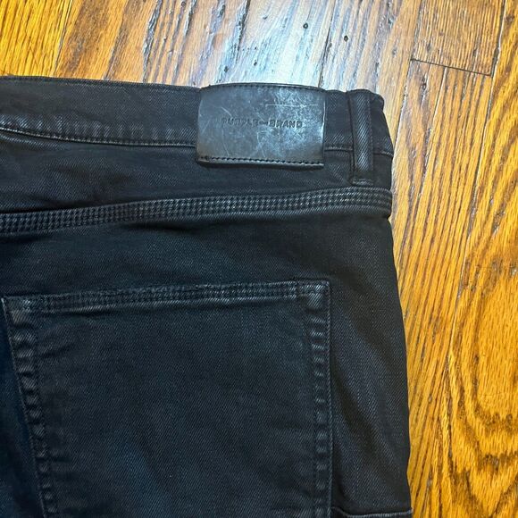 Purple Brand P001 Slim Fit Jeans Men's Size 40x34 Black Denim Frayed Hem - Picture 13 of 13